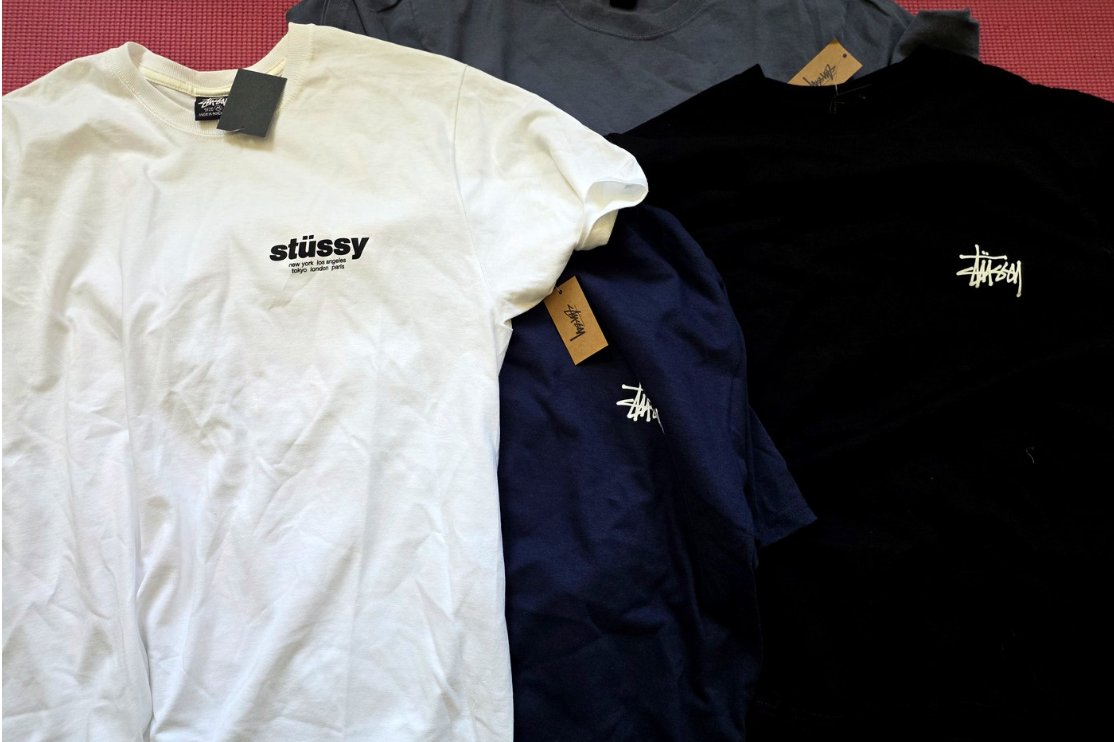 얼바인 스투시(Stussy) 아울렛 세일 후기 | 티켓 예약·주차·가격대 (착용 이벤트까지) — 가격대 — 티셔츠는 20~100달러 선